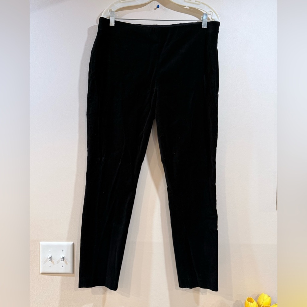 🔥Ralph Lauren Back Velvet Slim Pants Women’s Size 14 EC🔥